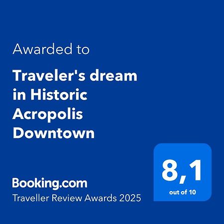 Appartement Traveler'S Dream In Historic Acropolis Downtown à Athènes Extérieur photo